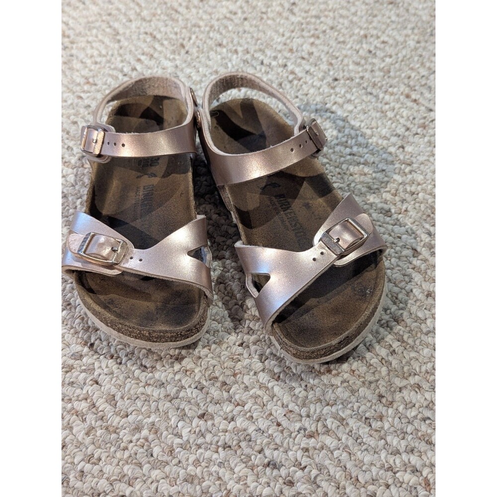 Birkenstock Rio Sandals Kids 30 US 12 Electric Metallic Buckle Adjustable